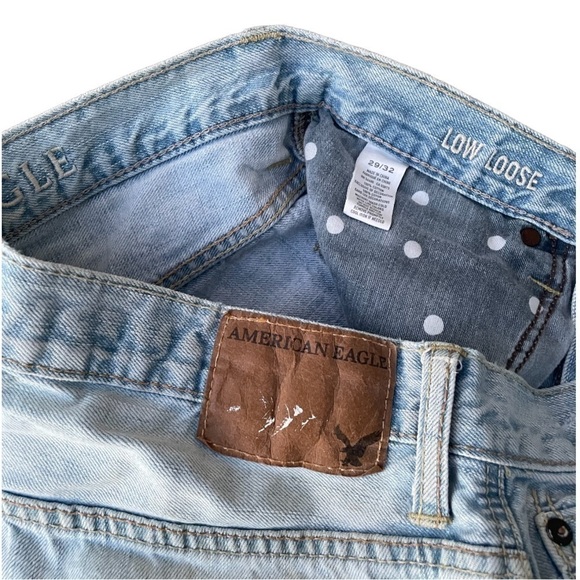 AMERICAN EAGLE | AMERICAN EAGLE LOW LOOSE DISTRESSED DENIM JEAN SHORTS 29/32 - Picture 3 of 4